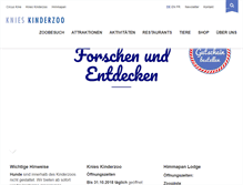Tablet Screenshot of knieskinderzoo.ch